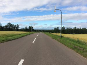 斜里の宿の近くの景色。360度どこを見ても素晴らしい眺めです。